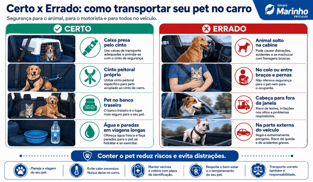 Pets no carro