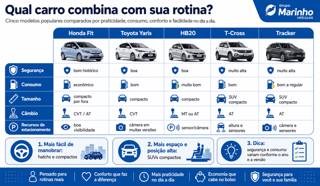 carro para mulheres rotina